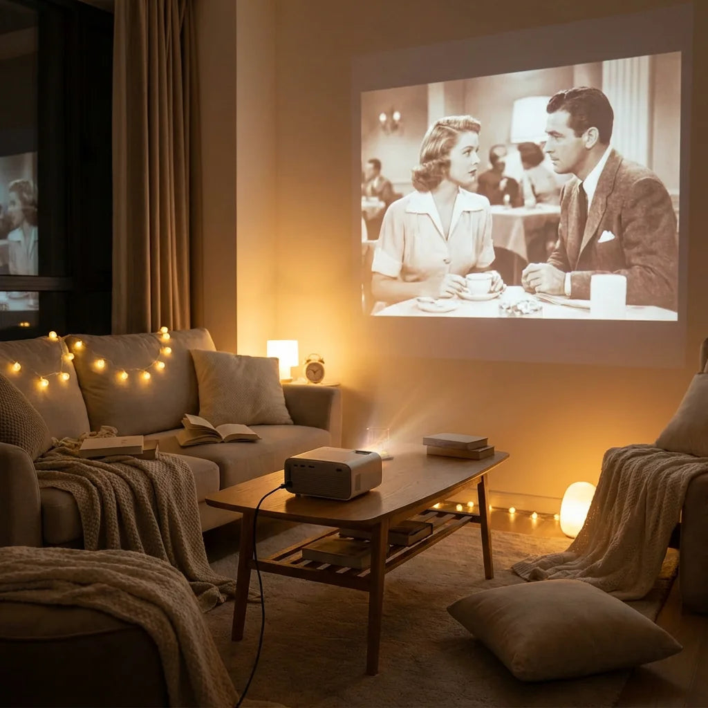 Budget HD Projector — 1080P Supported WiFi HDMI Home Movie Projector