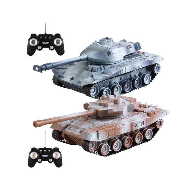 RC Battle Tank — 1:18 Infrared Shooting with Sound & Lights