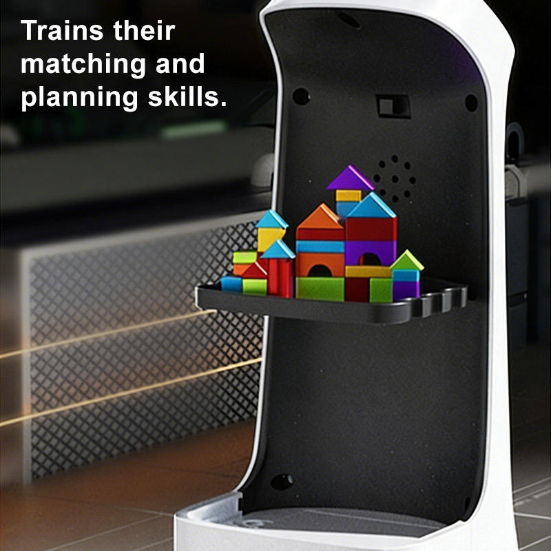 Intelligent Mini Food Delivery Robot Toy with Lights & Music - Wholesale & Bulk Supplier | QDD