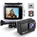 Waterproof Action Camera 4K with Gyro Stabilization Kit