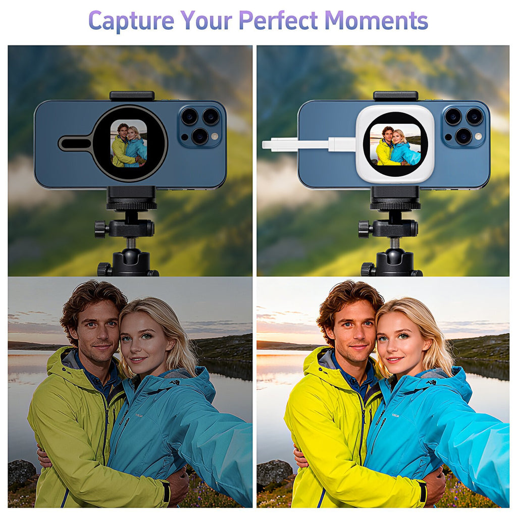 Magnetic Mobile Screen Mirroring Device - HD Ultra-Thin Wireless Selfie Display for iOS - Wholesale & Bulk Supplier | QDD
