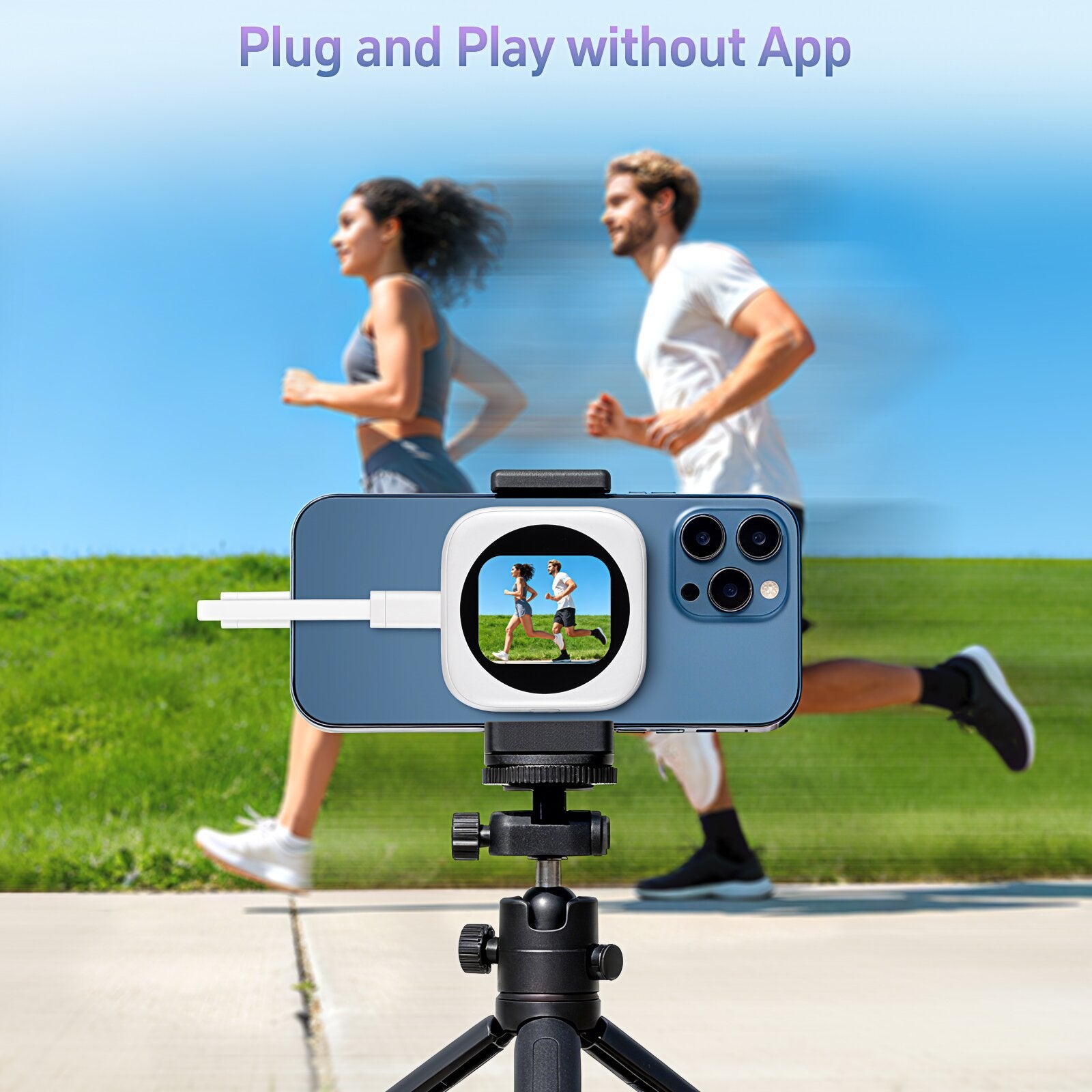 Magnetic Mobile Screen Mirroring Device - HD Ultra-Thin Wireless Selfie Display for iOS - Wholesale & Bulk Supplier | QDD